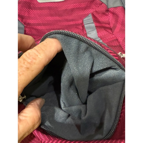 Adidas Mad Spring Backpack Burgundy Pink Gray Travel School‎ Bag Pack - Picture 8 of 9